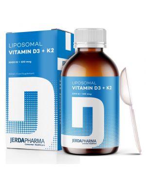 Liposomale Vitamina D3 + K2 puro - 250 ml - umano